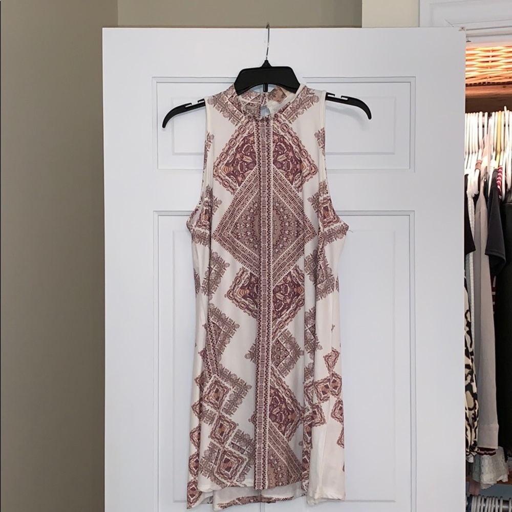 Dry Goods white patterned dress